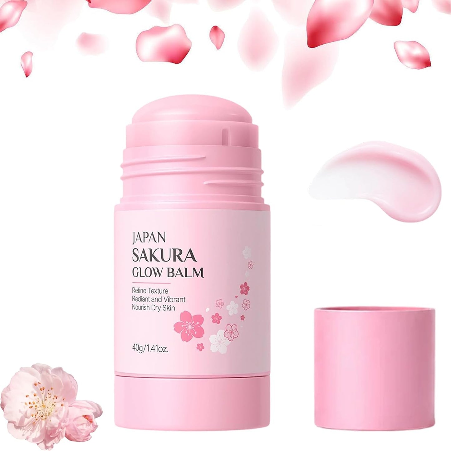 Japan Sakura Foot Heel Stick - Deep-Repair Anti-Aging Balm for Cracked Feet | Moisturizing & Softening, 1.4 Oz