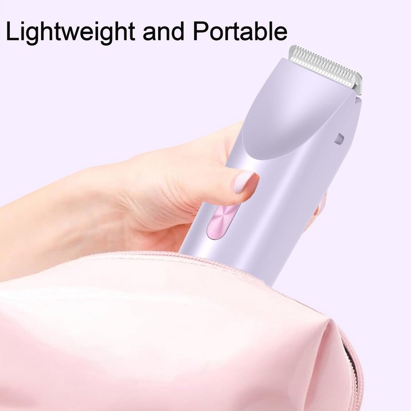 XYOUWEI 2 in 1 Bikini Trimmer for Women, Rechargeable Electric Razors for Women, Wet/Dry Use Lady Electric Shaver for Bikini Face Lip Underarm Legs Pubic Hair