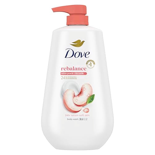 Dove Body Wash White Peach & Rice Milk - 30.6 oz Pump