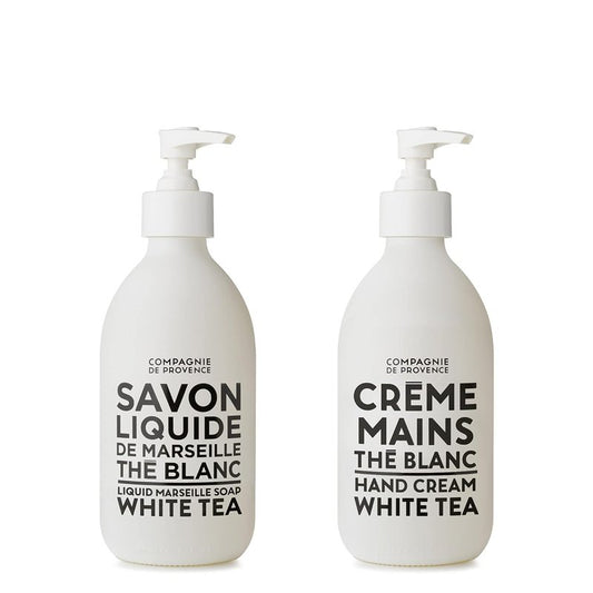 Liquid Soap & Luxury Hand Cream Set - White Tea Scent | Perfect Gift for Spa Lovers