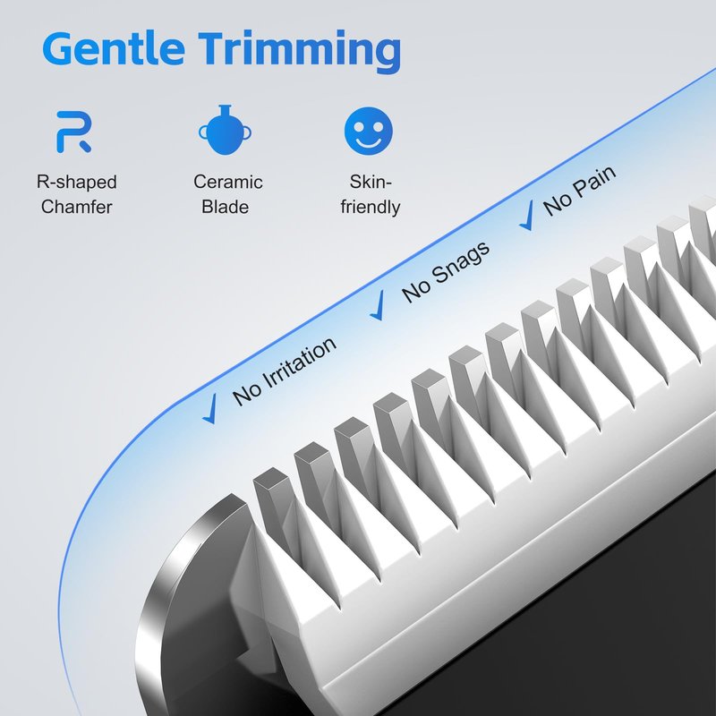 Replaceable Blade for REYOLL Electric Body Trimmer,Replaceable Ceramic Blade Heads, Black