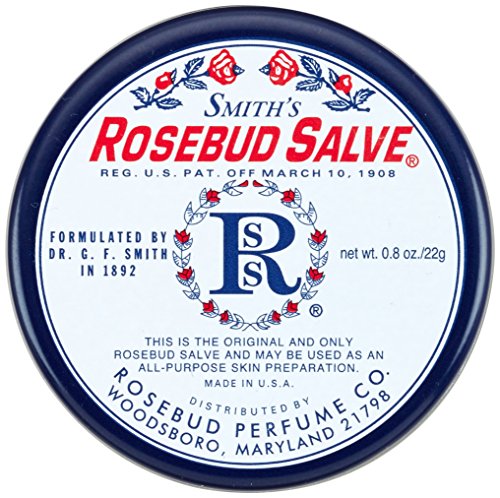 Rosebud Salve Tin 0.8 Oz - Rosemary Scent Moisturizing Lip & Skin Balm