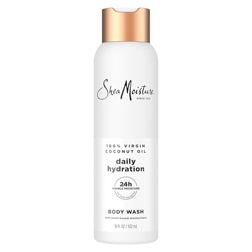 Shea Moisture Virgin Coconut Oil Body Wash 18 oz - Nourish & Replenish for Melanin-Rich Skin