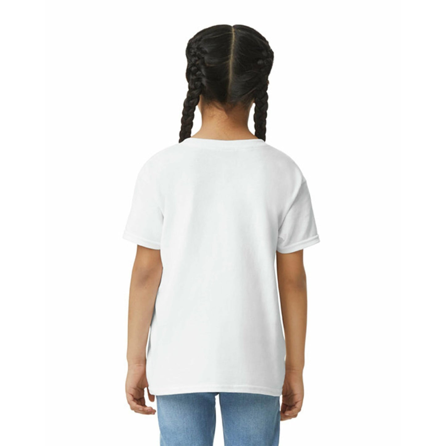 Gildan Youth Ultra Cotton T-Shirt, Style G2000B, Multipack, White (12-Pack), Large