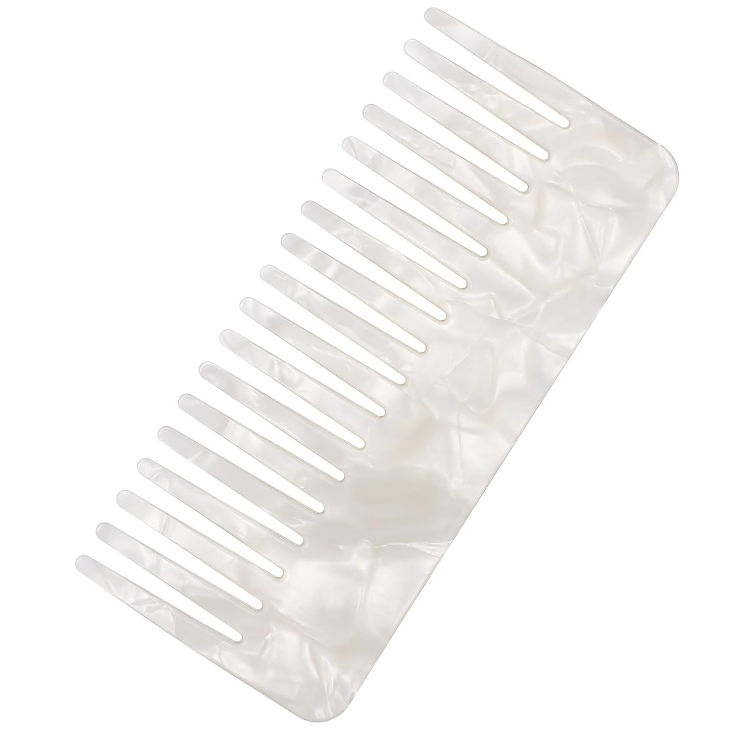 Luxshiny Wide Tooth Comb for Thick Curly Hair - Detangling Acetate Design | Perfect for Wet & Dry Use
