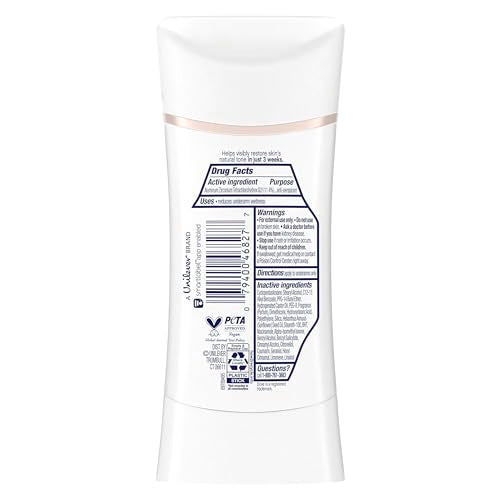 Dove Even Tone Antiperspirant Deodorant Stick, Peach Blossom & Rice Milk, 3PK