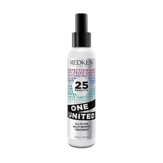 Redken One United Leave-In Conditioner - Multi-Benefit Treatment for All Hair Types | Heat Protectant & Detangler Spray