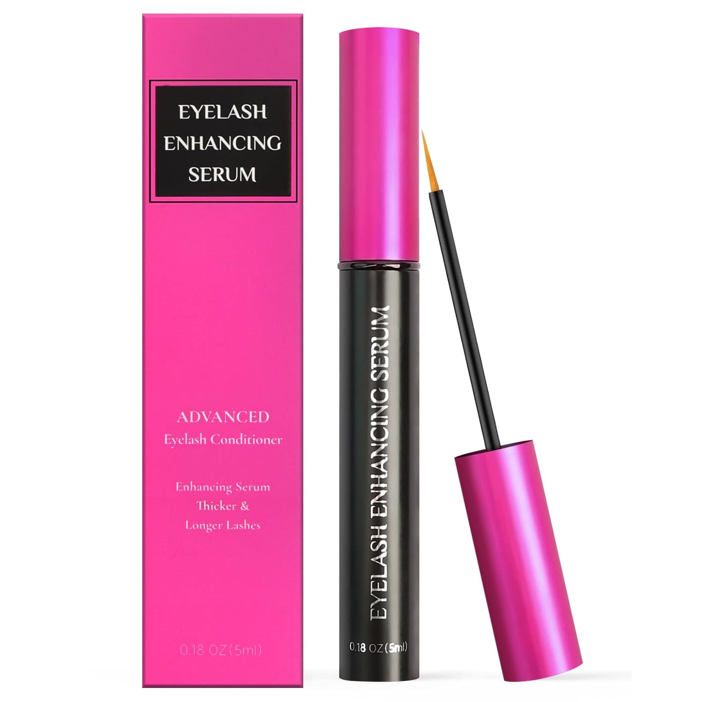 Eyelash Growth Serum-Advanced Eyelashes growth serum with Peptide Complex - Formulated for Longer, Thicker, Fuller Lashes - Gentle Care, Trusted & Cruelty-Free, 5mL
