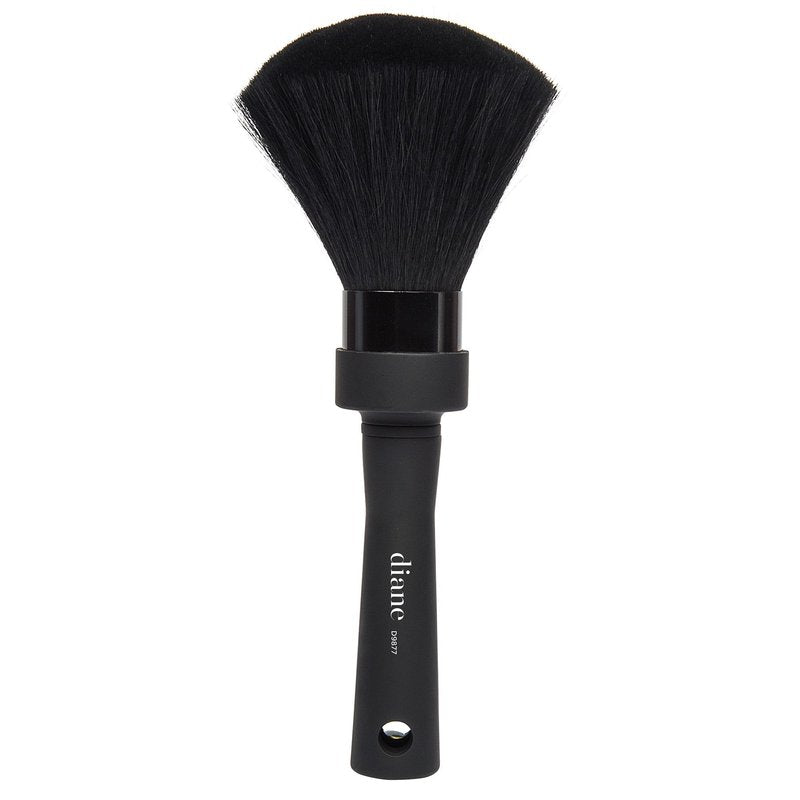 Diane Neck Duster Brush for Hair Cutting, Removes Loose Hair from Neckline and Ears, Barber Supplies and Salon Accessories, Soft Nylon Bristles, Stand Up Base, 8.5"