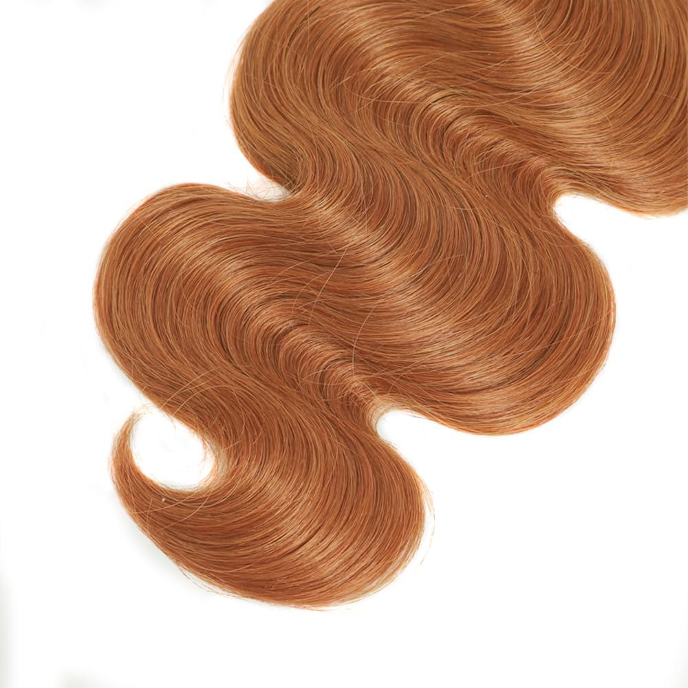 30 32 34 inch Color #30 Bundles Human Hair Light Brown Bundles LadrXadr 30 Light Brown Body Wave Bundle 150g