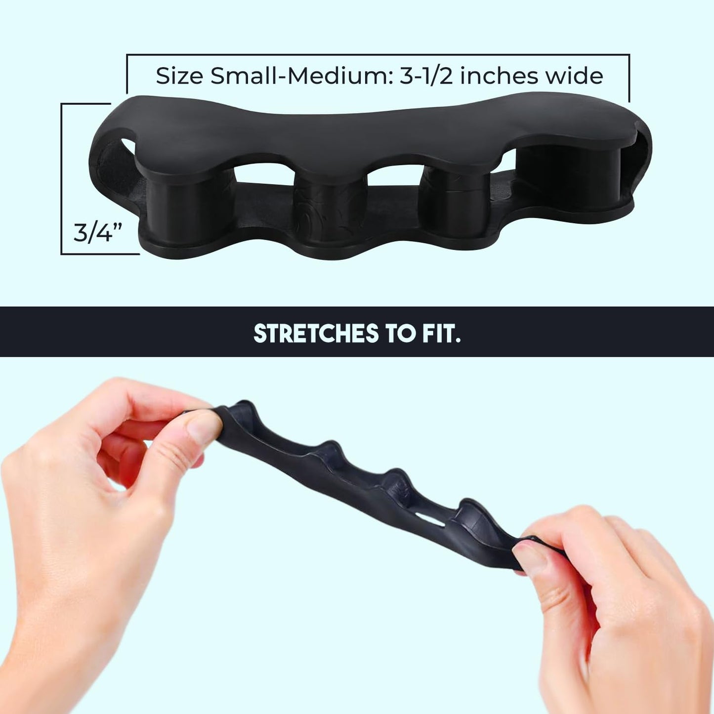 PrimalStep Toe Separators, Spreaders, Spacers, Straightener, S/M