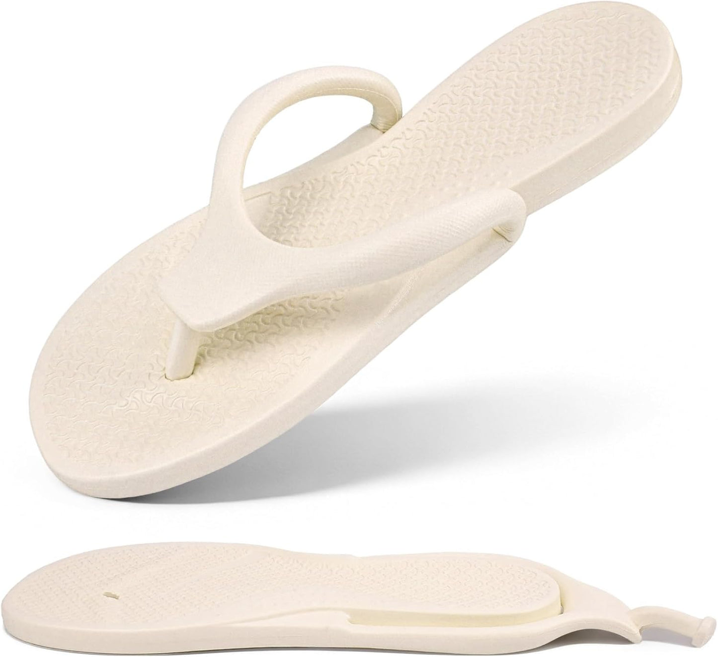 Flip Flops for Women & Men - Lightweight Non-Slip Shower Shoes | Foldable Quick-Dry Travel Slippers for Summer Beach