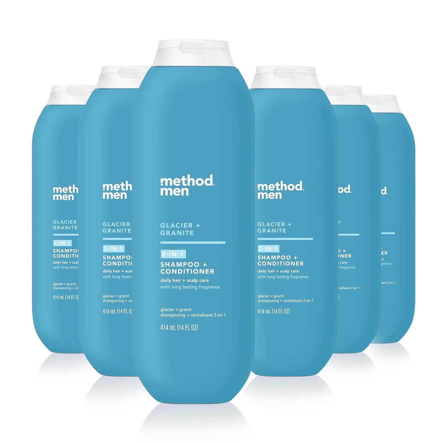 2-in-1 Shampoo and Conditioner for Men - Sea + Surf Formula with Argan & Jojoba Oil | 14 oz, Pack of 3