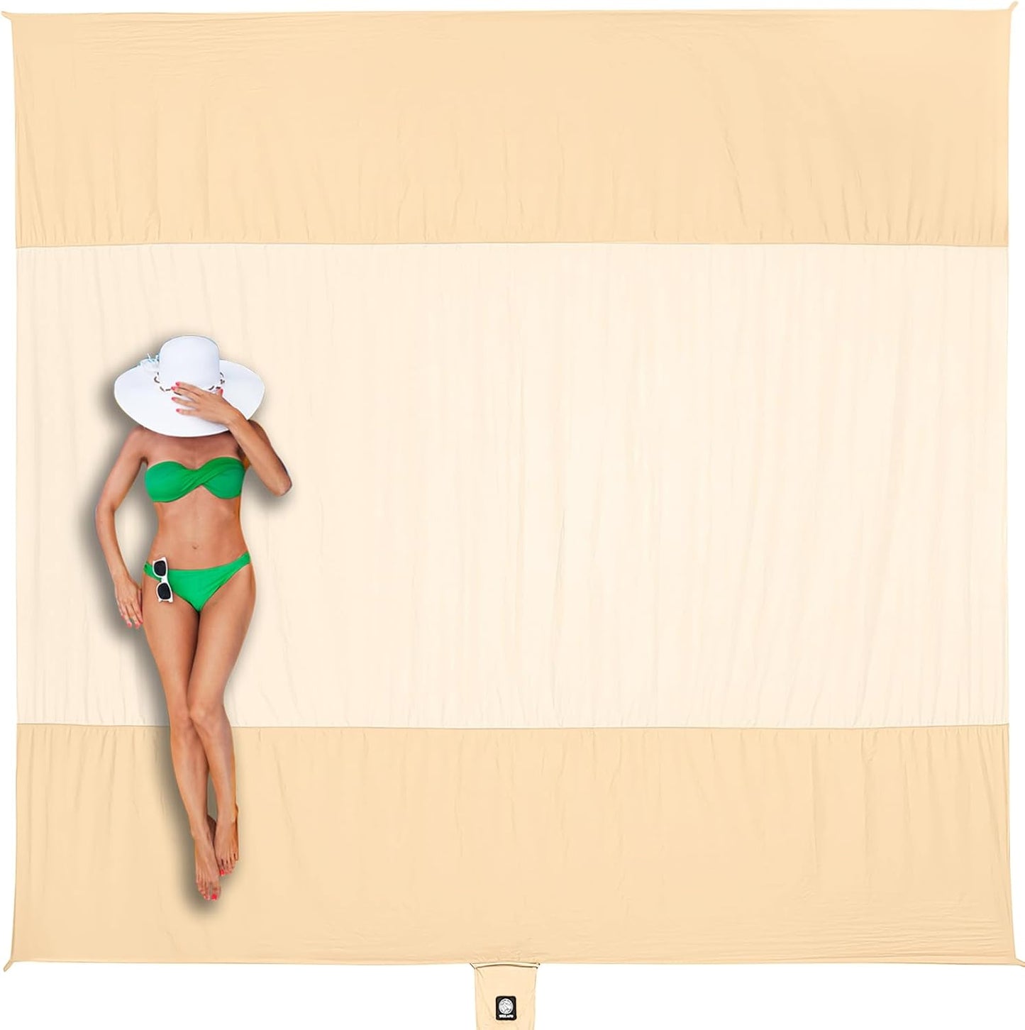 Beach Blanket - Sandproof Waterproof Extra Large Mat | Quick Drying for Vacation, Picnic & Camping