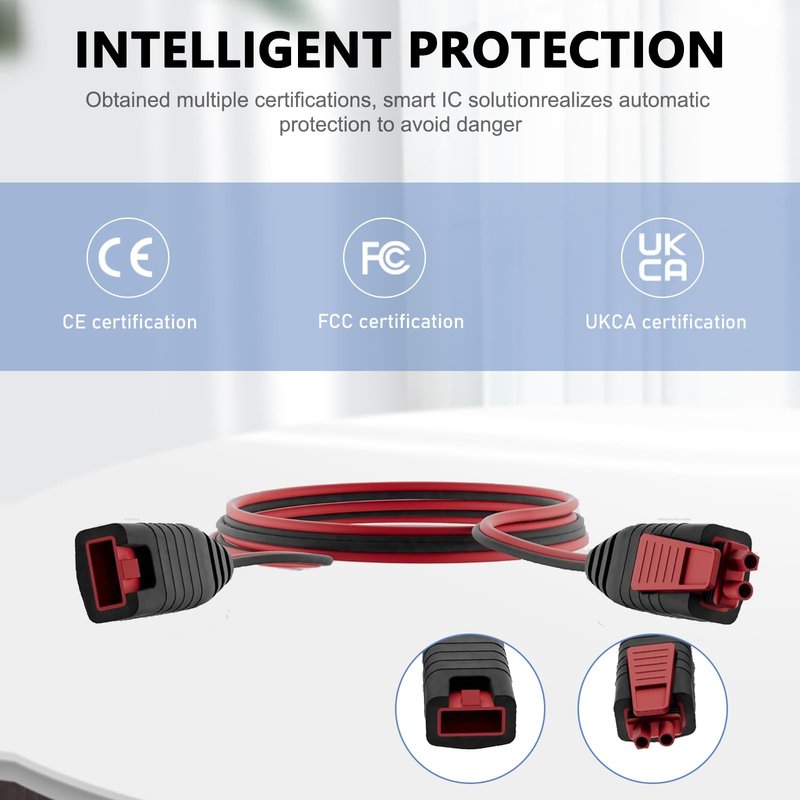 SGEOYPIL GC004 X-Connect Extension Cable Accessory for NOCO Genius Smart Battery Chargers 10FT Automotive Wires Harness