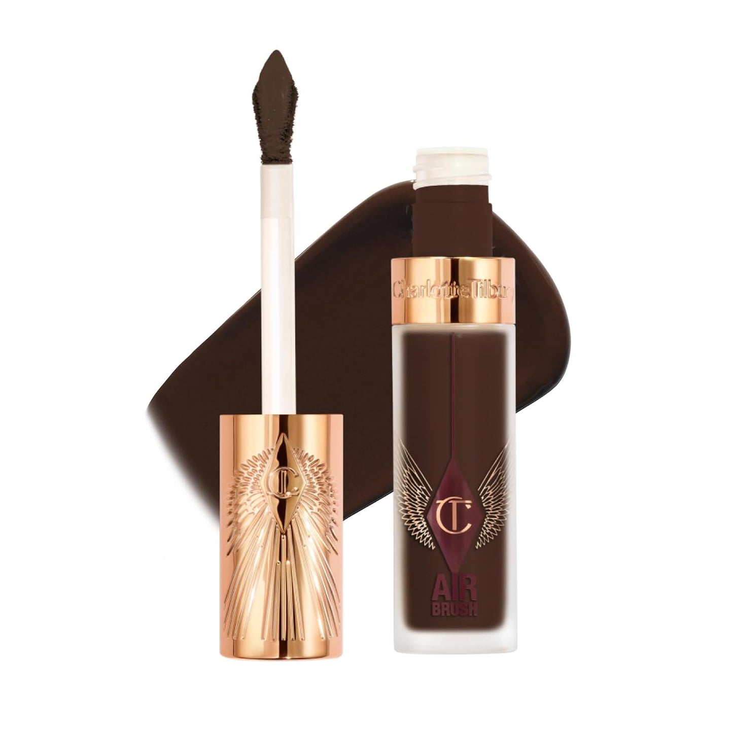 Charlotte Tilbury AIRbrush Flawless Blur Concealer - Longwear, Hydrating, Full Coverage for Dark Circles & Blemishes | Natural Matte Finish