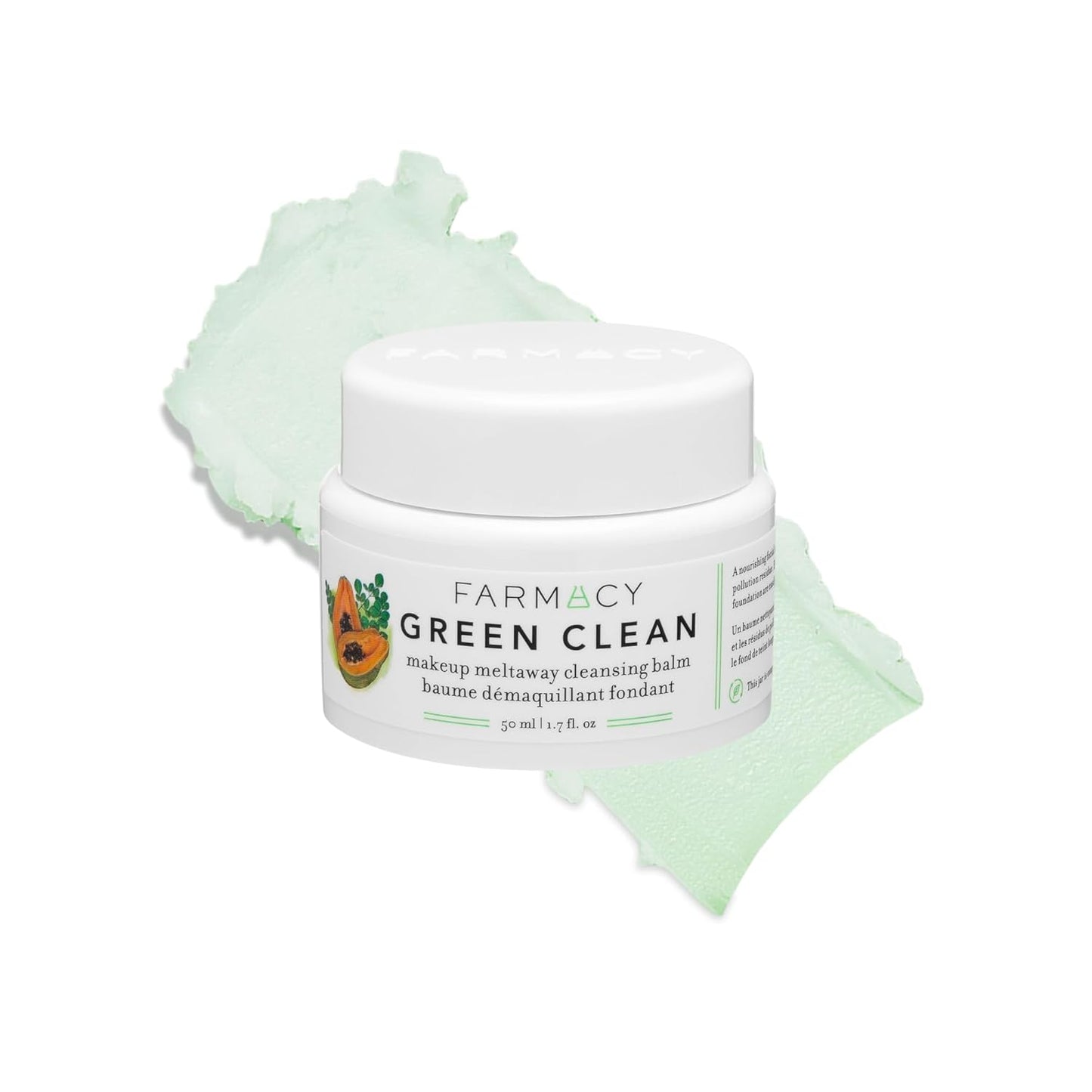 Farmacy Sensitive Skin Makeup Remover Balm - Green Clean Waterproof Oil Cleanser | Hydrating & Fragrance-Free (30ml)