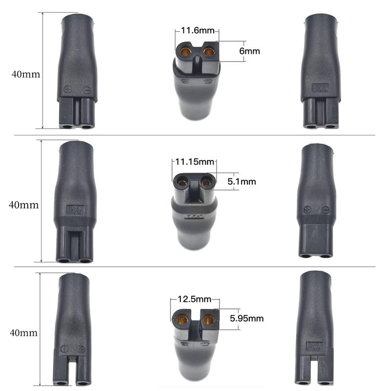 BaiWeiDun Universal Replacement 7PCS USB 5V Charger Cable, Compatible for Electric Hair Clippers, Beard Trimmers, Shavers, Beauty Instruments, Desk Lamps, Purifiers. (1)