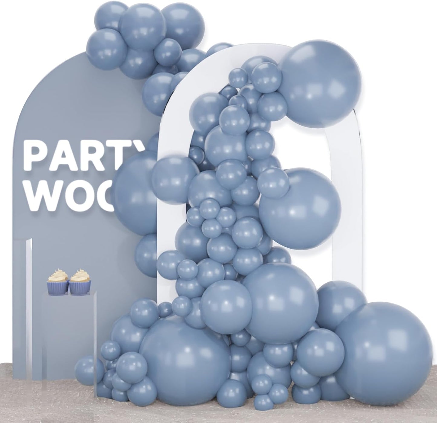 Black Balloon Arch Kit - 140 Pcs in 5-18 Inch Sizes for Baby Showers, Birthdays & Anniversaries | Elegant Black Decor