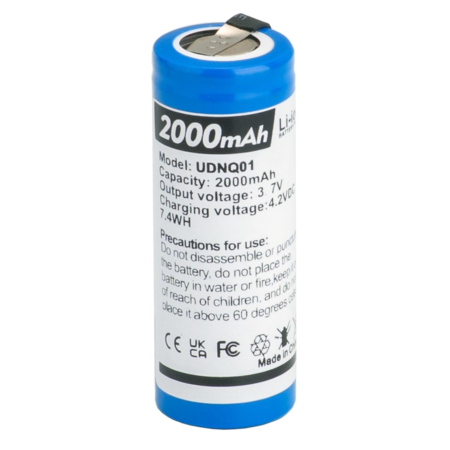 UNIKARO 3.7V 2000mAh Lithium Replacement Battery for Pitbull Gold Silver PRO SX5 Head and face Shaver