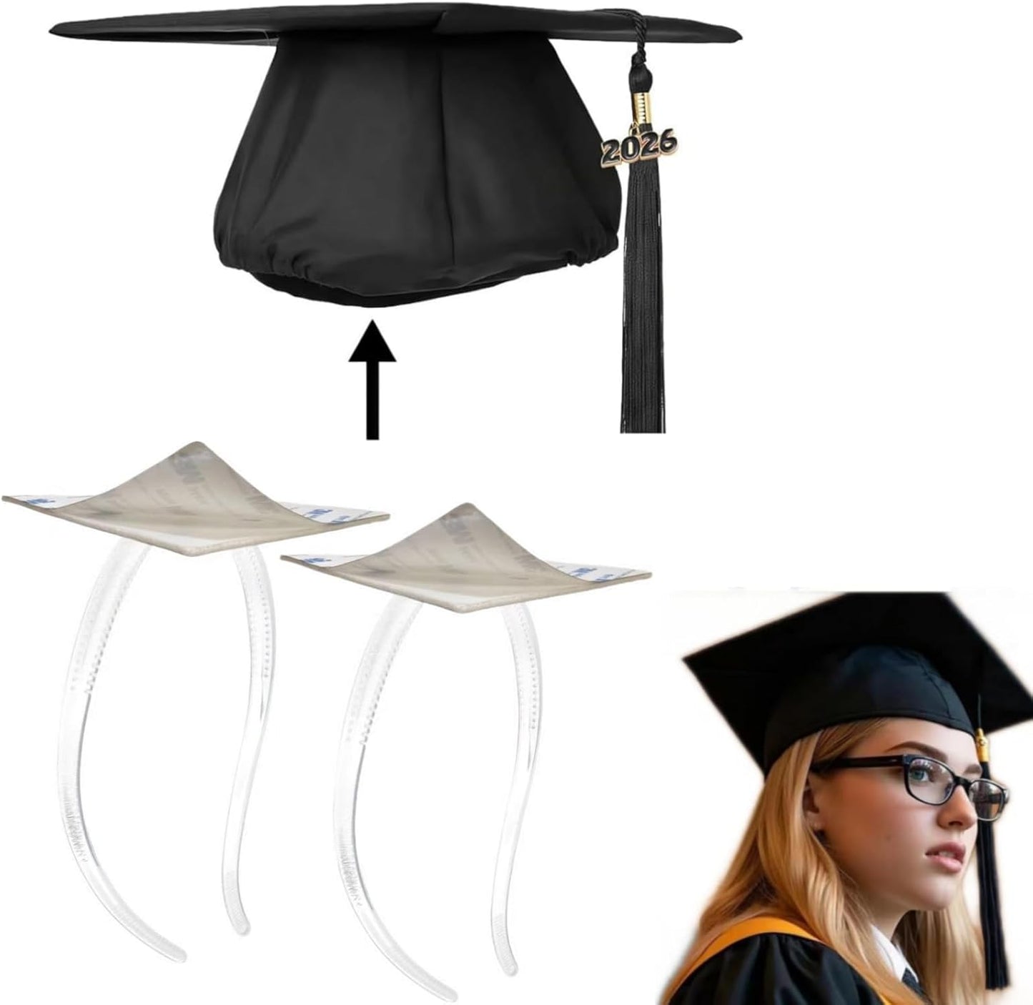 Graduation Cap Headband - Stylish Accessory for Glasses Wearers | Perfect for Graduates