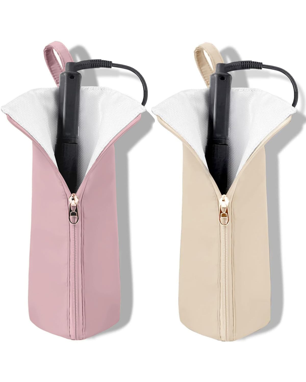 Heat Resistant Curling Iron Holder & Mat | Travel Bag Hair Tool Organizer - Perfect for Home & On-the-Go