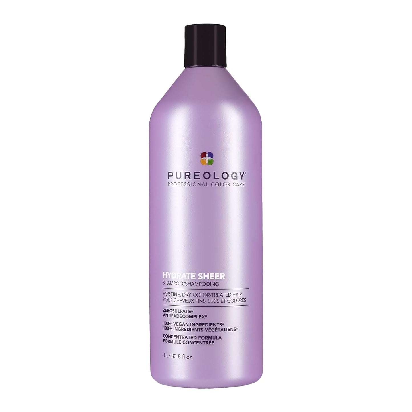 Pureology Hydrate Sheer Conditioner - Lightweight, Silicone-Free Hydrating Formula for Fine Color-Treated Hair | Vegan, 8.5 oz