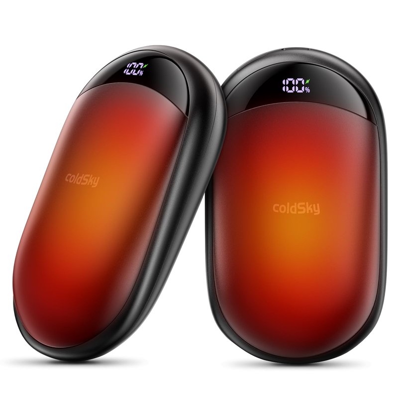 Hand Warmers Rechargeable 2 Pack Magnetic Electric Hand Warmer with Digital Display, Portable Pocket Hand Warmer, for Men Women, Outdoors, Games, Camping, Hunting