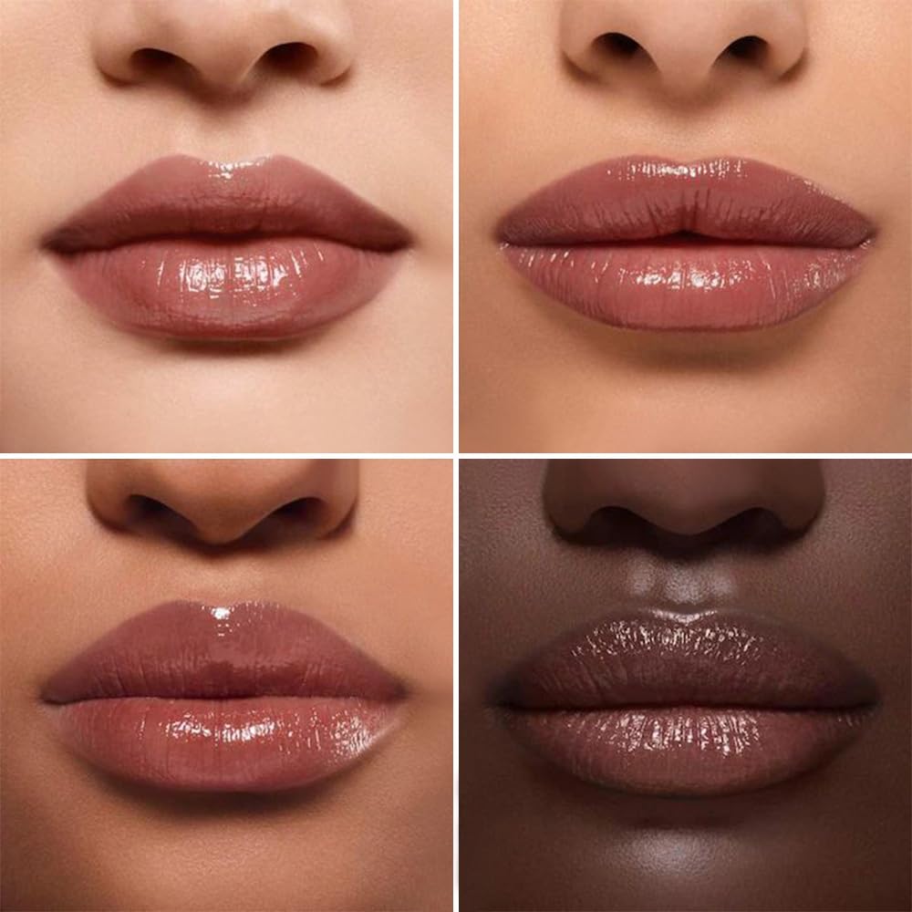 IATMOMOD Pink Cherry Nude Tinted Lip Balm, Sheer Hydrating Glossy Lipstick for All Skin Types - Natural Moisturizing Lip Tint, Long Lasting Waterproof