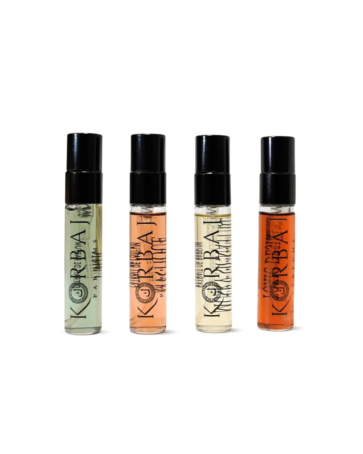KORBAJ PARFUMS Mini Sample Collection - Long Lasting Arabian Perfume for Women | Fresh & Fruity Notes (5ml)