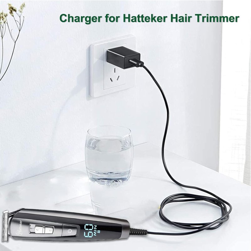 FGIEU 5V Trimmer Charger compatible with Hatteker RFC-588 RFC-598 RFC-690 RFC-692 RFC-696 RSCX-9598 RSCX-7568 Cordless Hair Trimmer Pro Hair Clippers Beard Trimmer & Electric Shaver Razor.