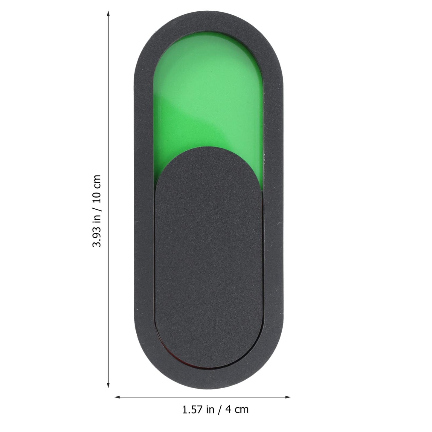 POPETPOP Vacant Occupied Privacy Sign: Do Not Disturb Office Door Sign for Home Restroom Conference Hotels Hospital - Red Green Flip, 3.9'' - Black
