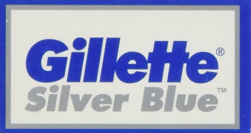 100 Silver Blue Double Edge Razor Blades Made in Russia by 7 O'clock