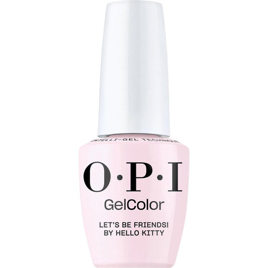 OPI GelColor Let's Be Friends! | Opaque Soft Cool Pink Crème LED Cure Gel Nail Polish | Salon-Quality Shine, Long-Lasting Wear | Vegan & HEMA Free | 0.5 Fl Oz