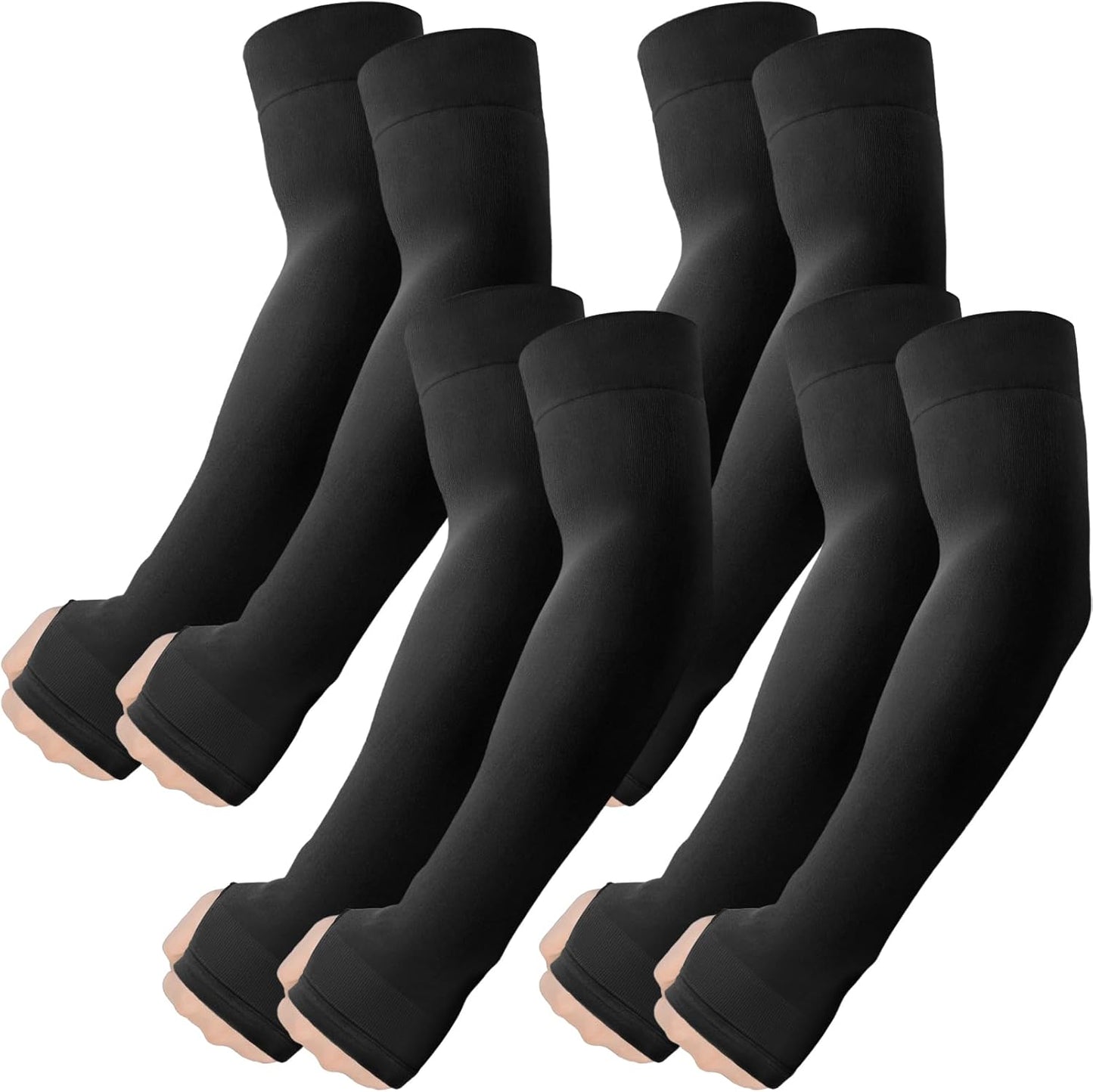 Roxun Arm Sleeves - Cooling UV Sun Protection Compression Tattoo Cover | Unisex, Thumb Hole Design
