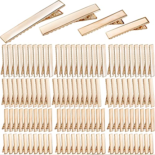 Gold Duckbill Hair Clips 120pcs - Alligator Style Hair Sectioning & Styling Accessories