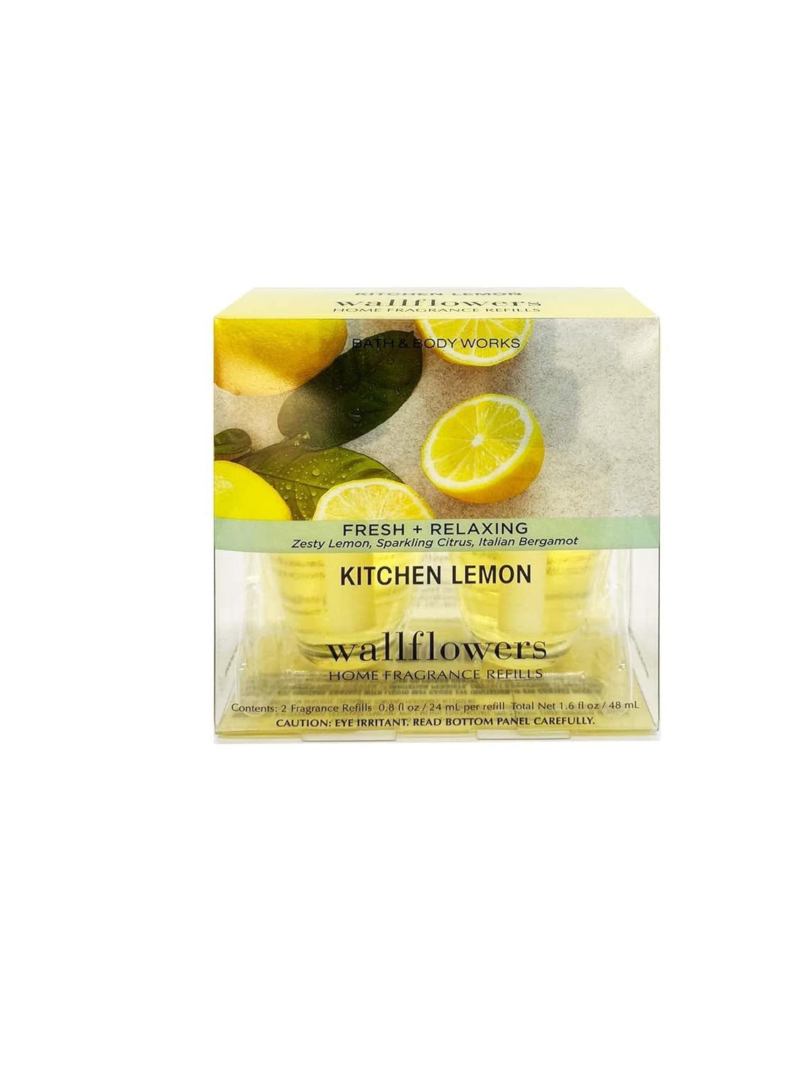 Wallflowers Home Fragrance Refill Bulbs - Kitchen Lemon Scent | 2 Pack