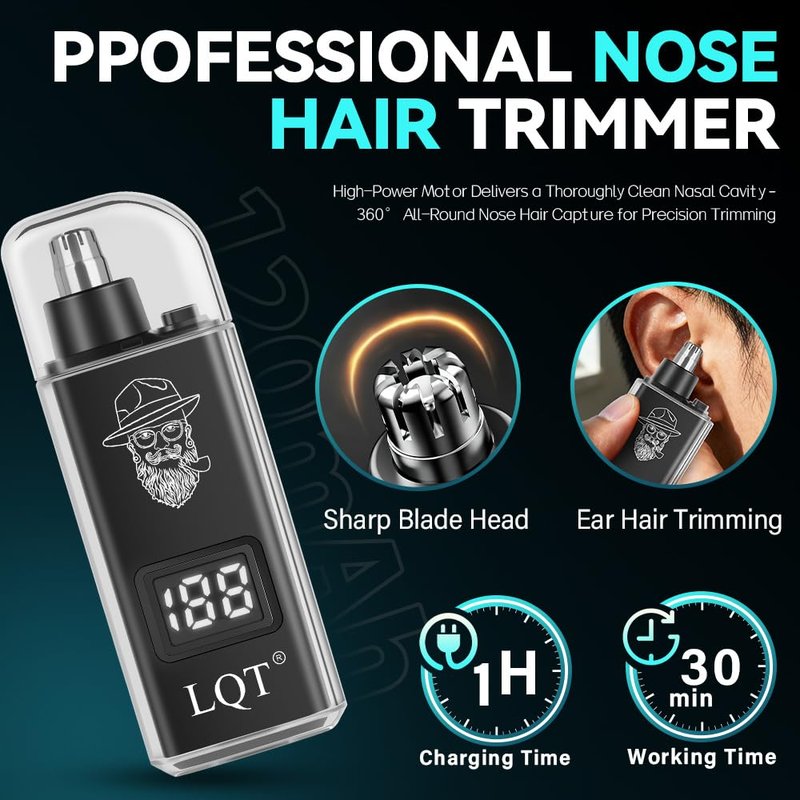 LQT® Professional Hair Clippers for Men, Hair Trimmer Cordless Barber Clippers and Trimmers Set, Hair Cutting Kit for Men Grooming Father Day Gifts