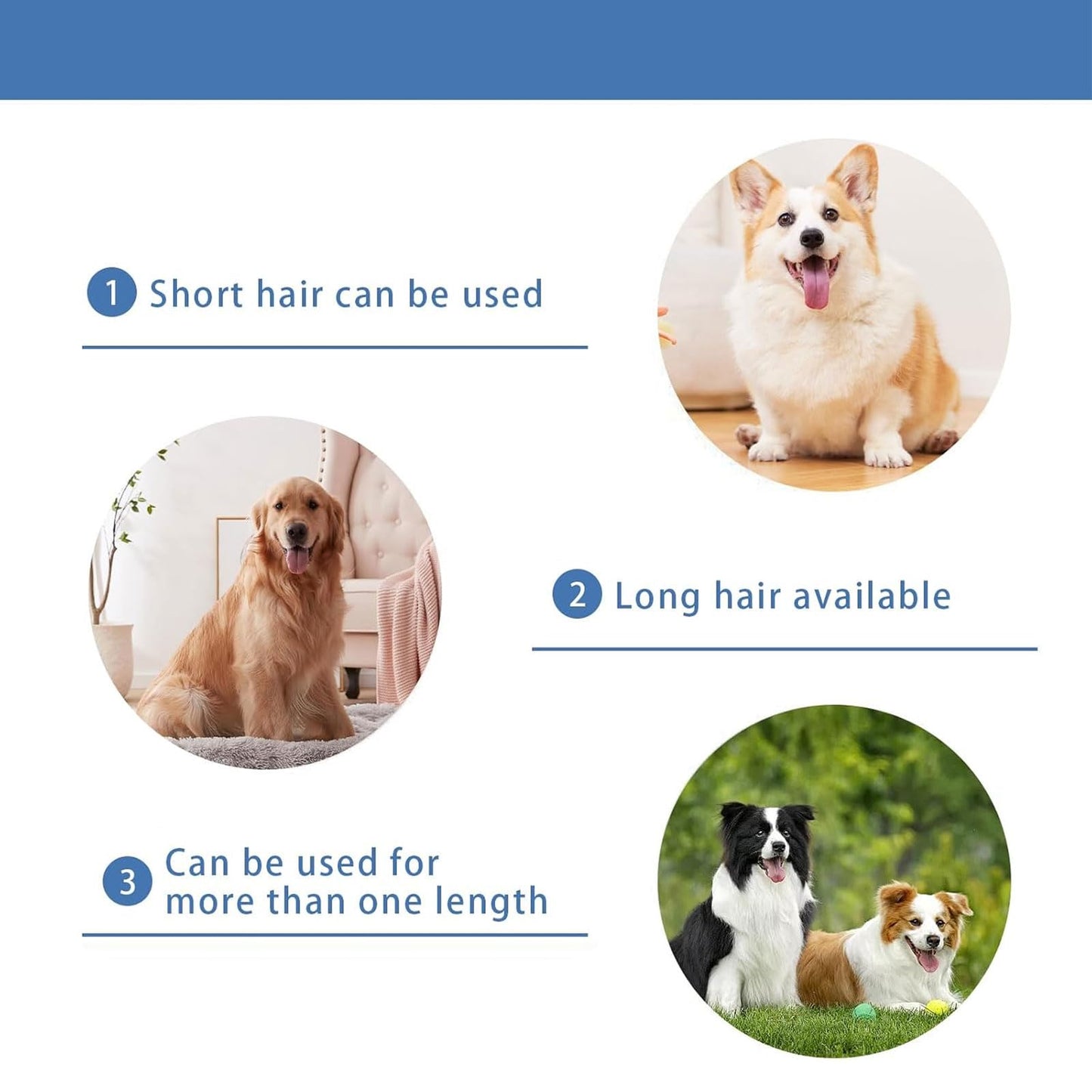TGSBHIO 2 Pack Replacement Blade for nebot P1 Pro Pet Grooming Kit & Vacuum,Size-3F Cut Length 1/2"(13mm),Made of Ceramic Blade & Stainless Steel Blade