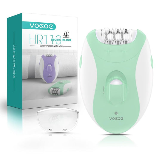 Epilators Hair Removal for Women with 21 Tweezers & LED Light, 2 Speeds Cordless Facial Hair Removal for Women, Electric Hair Removal Epilators Rechargeable for Arms, Legs, Face HR110 (Light Green)