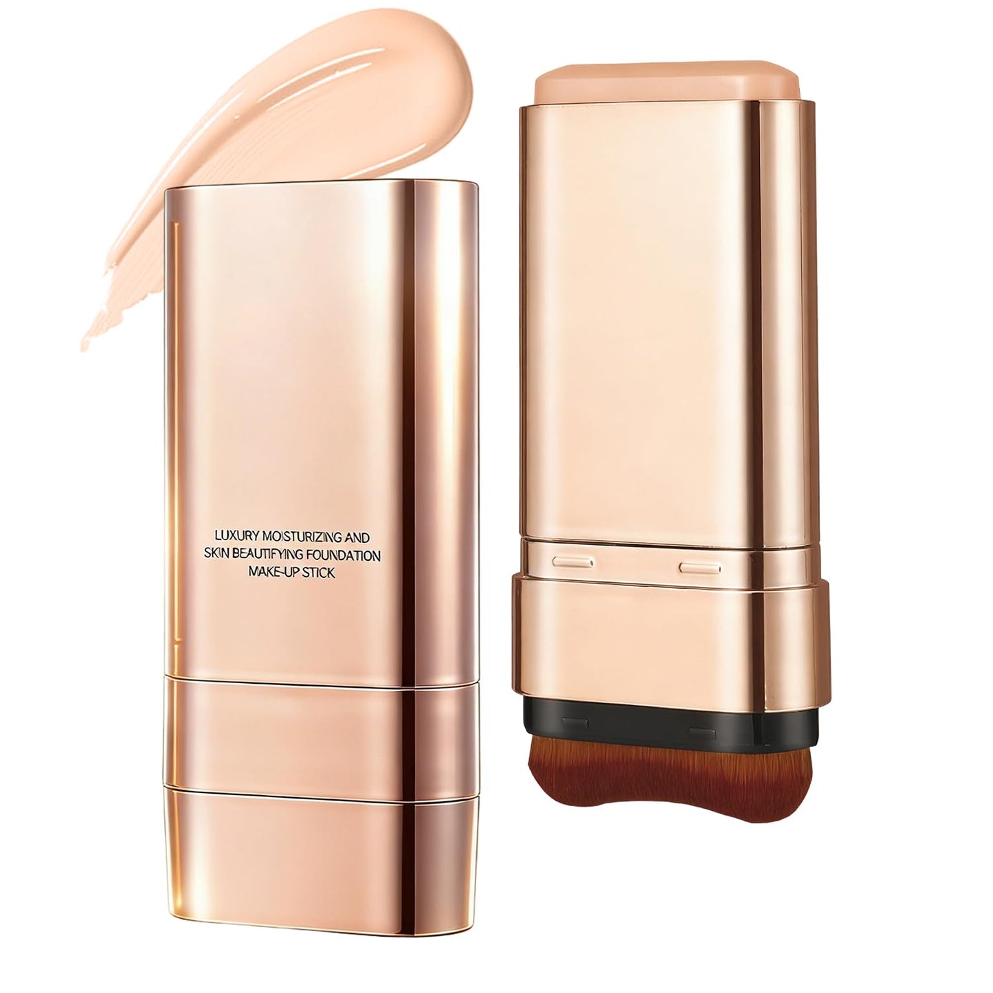 Flawless Dual-Ended Foundation Stick - 3-In-1 Contouring Cream, Full Coverage, Lightweight | #02 Natural Color
