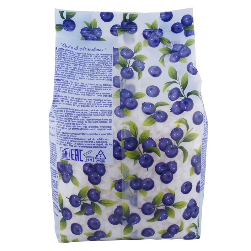 Waxness Blueberry Milk Thermochromic Hard Wax Beads 2.2 lb (1 kg), Rosin-Free, Low Temperature, For Sensitive Skin – Made in Italy