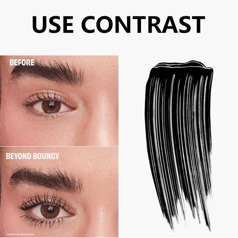Waterproof Mascara - Volumizing & Lengthening Eye Makeup | Smudge-Proof, Long-Lasting, Blackest Black