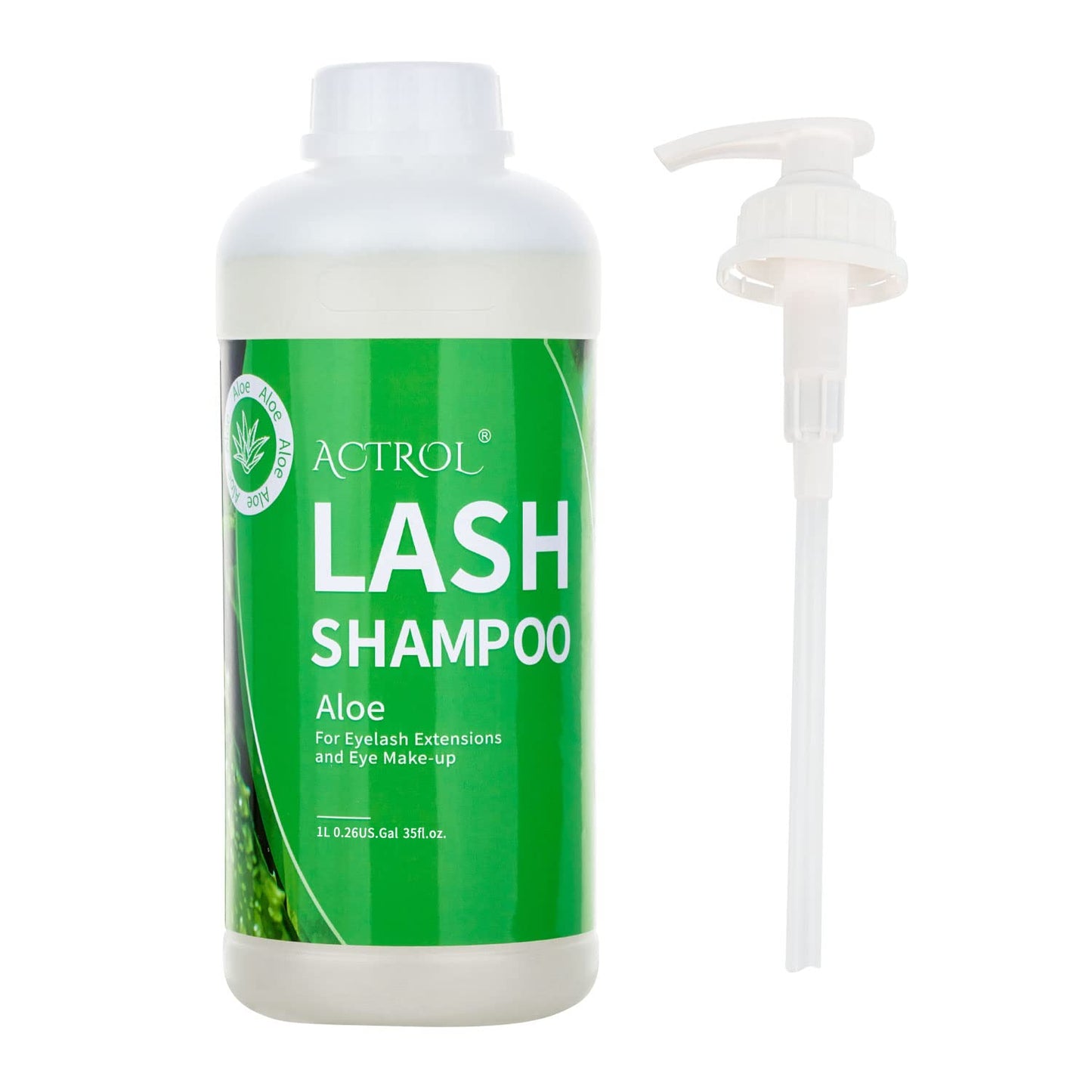 Eyelash Extension Cleanser - Natural Aloe Foaming Shampoo 60ML | Paraben & Sulfate Free, Non-Irritating