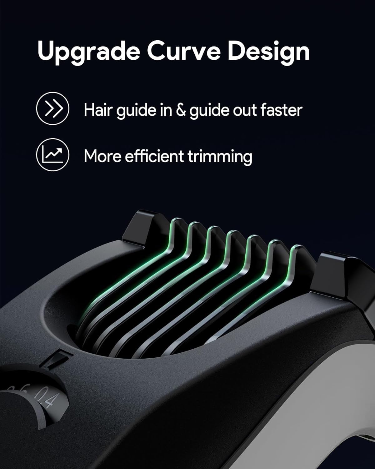 Adjustable Guard Comb, 14-in-1 Precision Trimming Guide 0.4-10mm, Replacement Attachment Compatible with QP2724 QP2834 QP2520/30 QP2620/30, Built-in Dial Guide Guards, Not Fit Pro Series