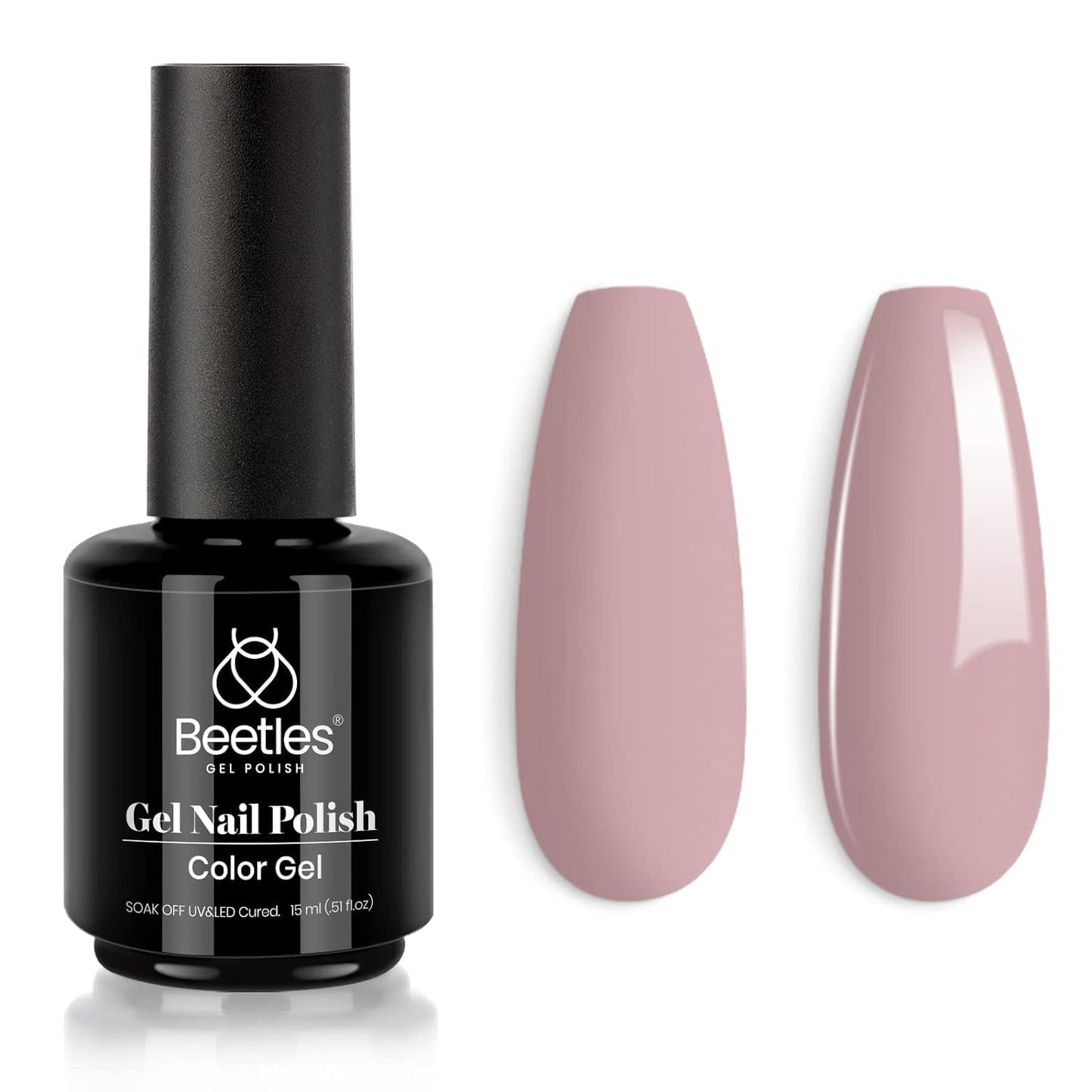 Beetles Purple Gel Polish - Lilac Light Purple Nail Color | 15ml Soak Off UV LED Gel for Summer Manicure