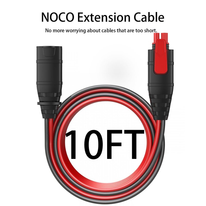 BOEEA GC004 X-Connect Extension Cable Accessory Compatible with NOCO Genius Smart Battery Chargers, 10Ft Automotive Wires Harness Replacement Cord