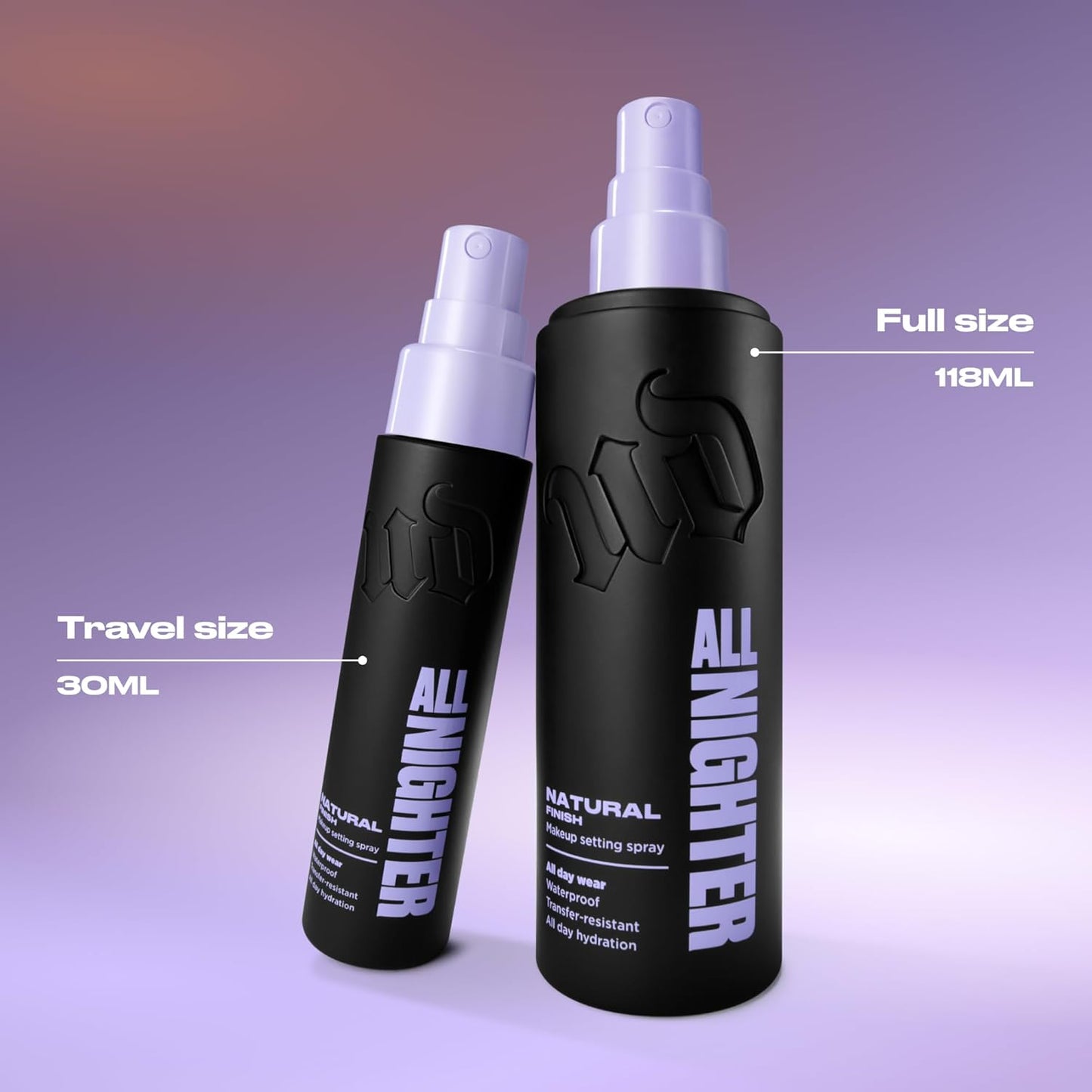 Urban Decay All Nighter Waterproof Makeup Setting Spray - 24HR Wear, Ultra-Fine Mist, Hydrating Formula | All Skin Types