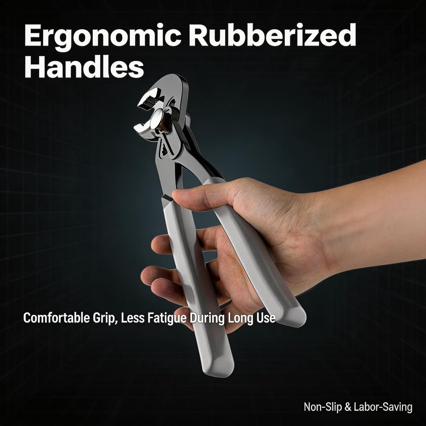 Adjustable Groove Joint Pliers - 7-Inch Multi-Function V-Jaw Chrome Vanadium Steel for DIY & Plumbing Repairs