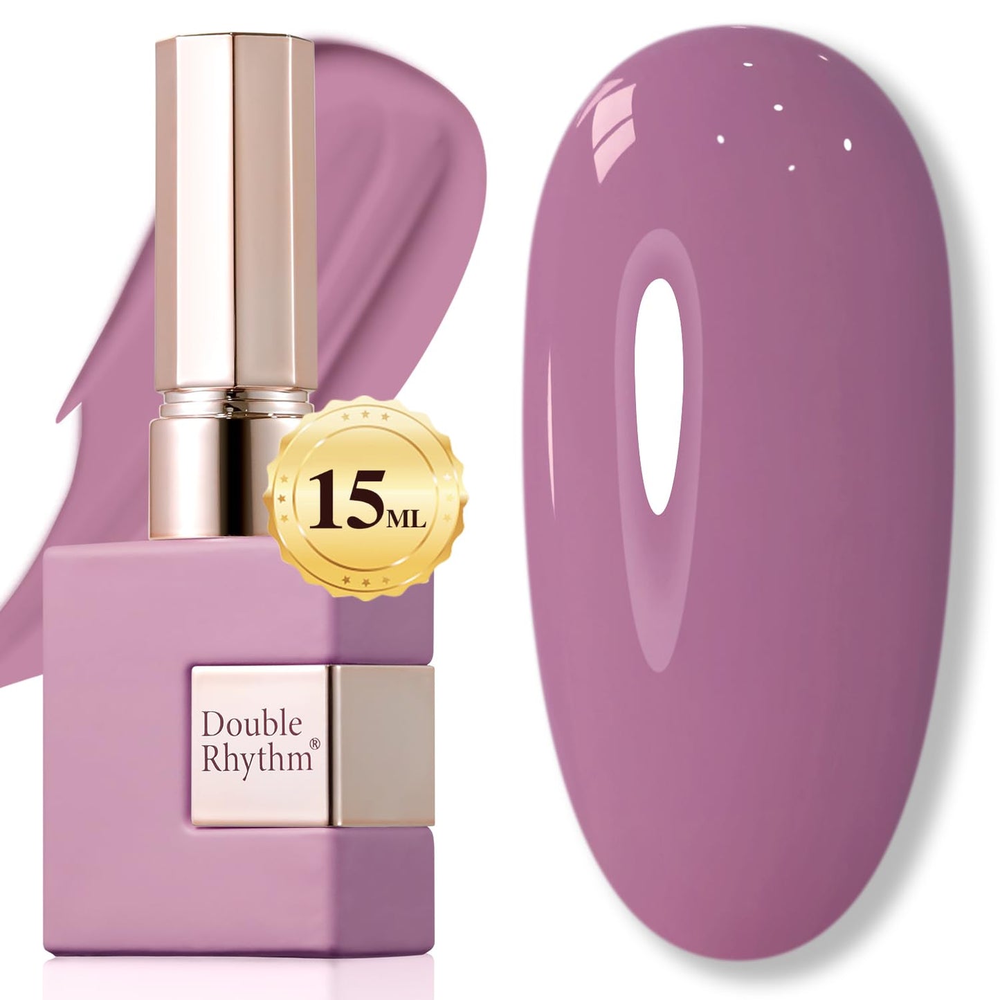 Gel Nail Polish - Double Rhythm 15ML Pearl White Soak Off for Art Manicure | DIY at Home